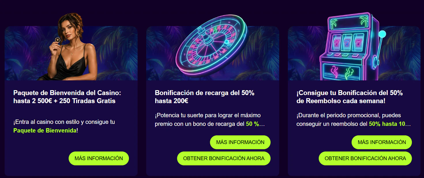 Paquete promocional de PalmSlots para nuevos jugadores de casino y apuestas deportivas